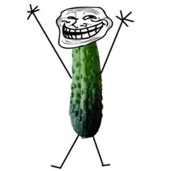 Смешной огурец