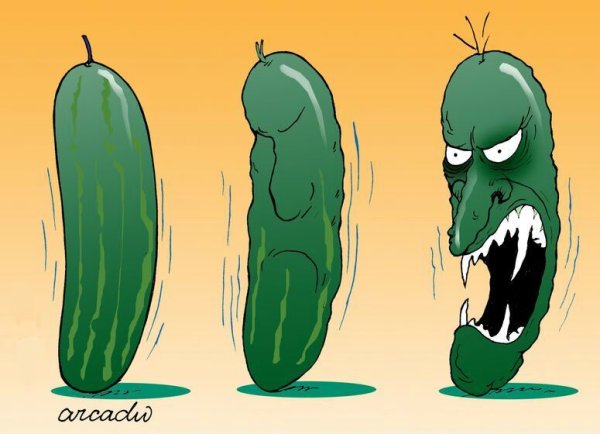 Огурчик прикольный