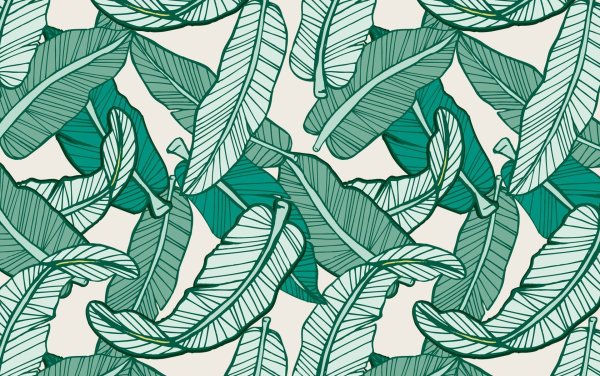 Тропические листья паттерн вектор