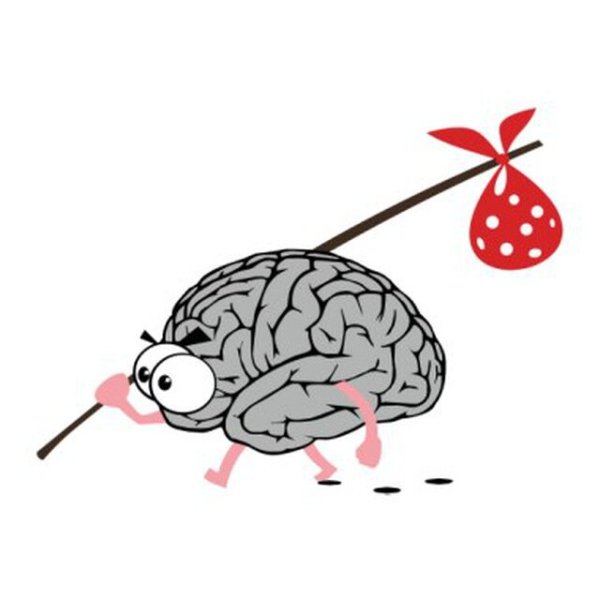 Мозг смешной рисунок