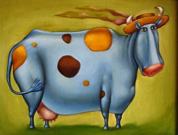 Забавная корова