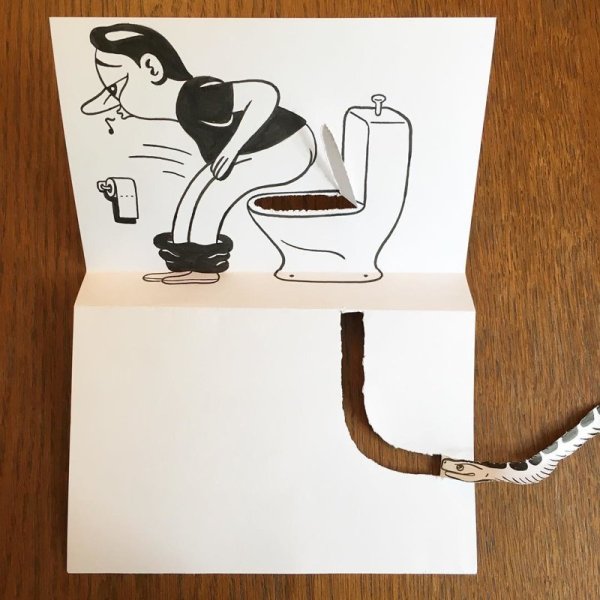 Простые креативные рисунки