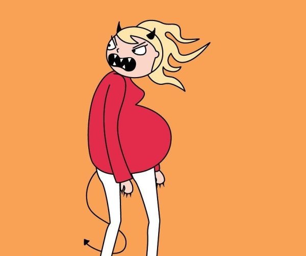 Смешные рисунки беременных