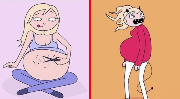 Прикольные картинки про беременных