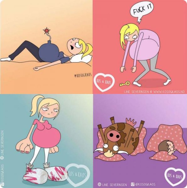 Комиксы с беременностью и родами