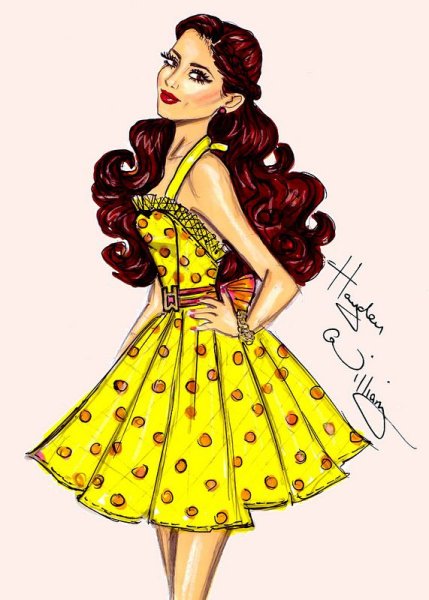 Мультяшные модные девушки