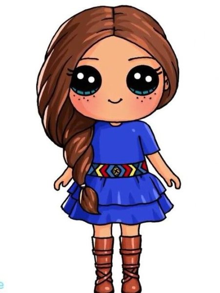 Нарисовать девочку