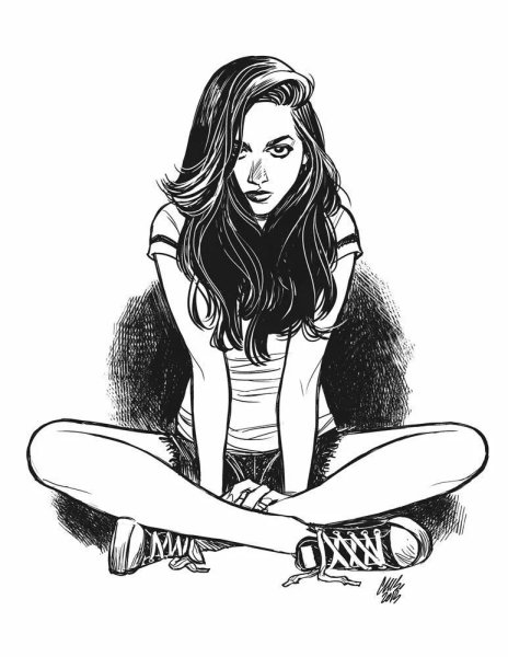 Девушка рисунок