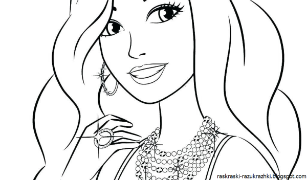 Барби рисунок