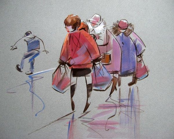 Гололедица в живописи