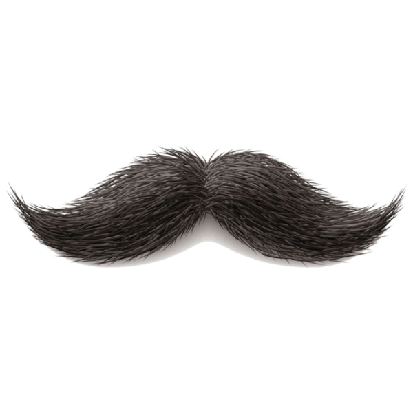 Усы на белом фоне