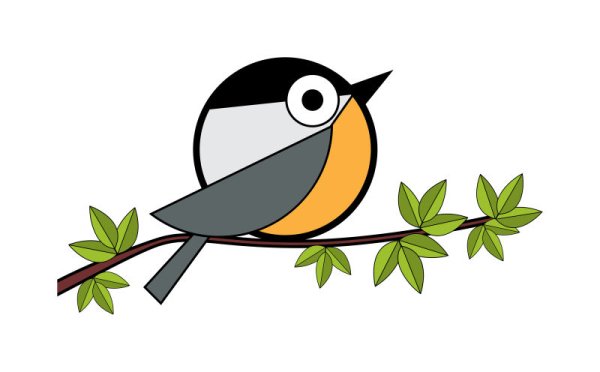 Синичка значок