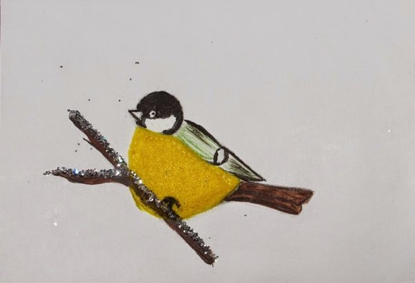 Клюв синицы рисунок