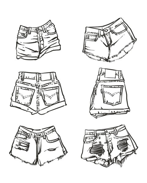 Эскиз шорт
