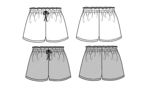 Эскиз повседневной одежды для девушек