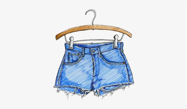 Срисовывать одежду с шортами