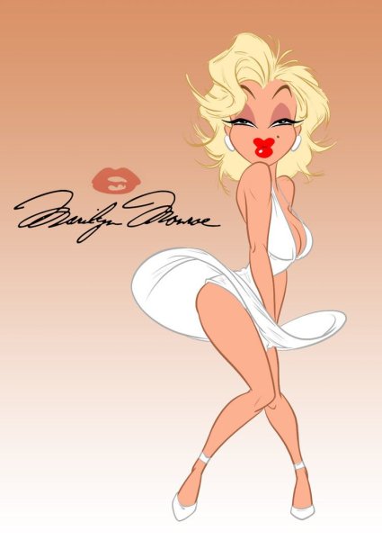 Мэрилин Монро мультяшная