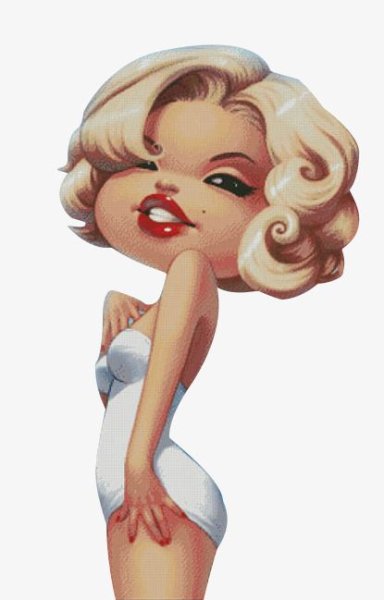 Мерлин Монро рисунки мультяшные