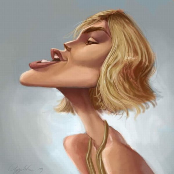 Кира Найтли шарж