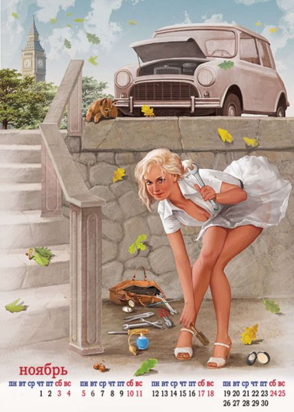 Вячеслав Югай художник пин ап