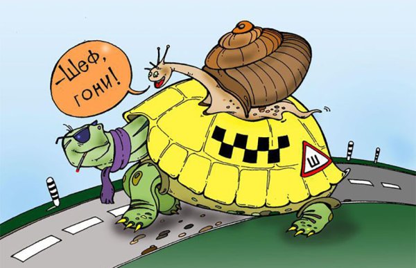 Таксист карикатура