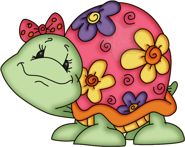 Забавная черепашка рисунок