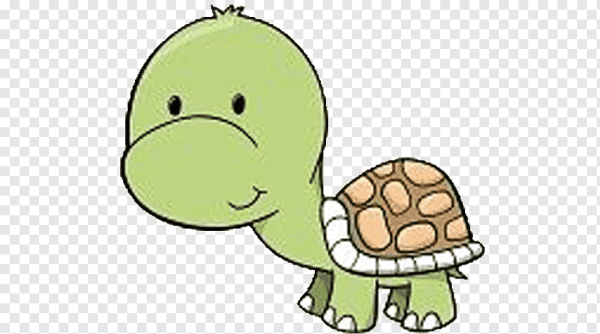 Маленькая черепашка мультяшная