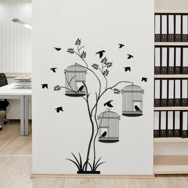 Трафареты для декора стен птицы