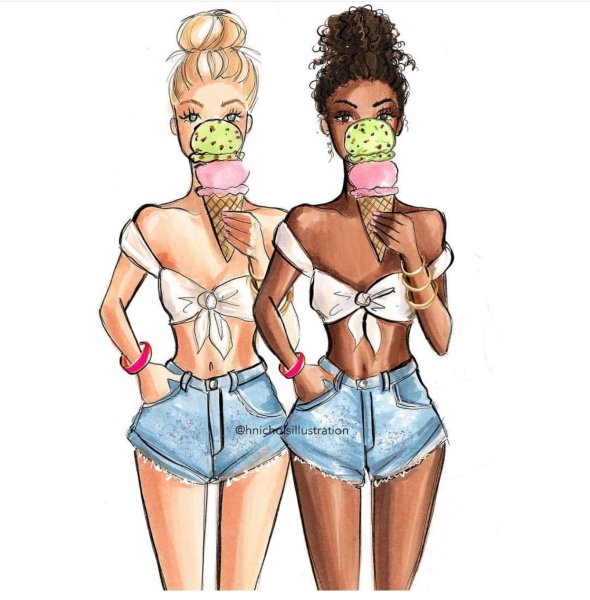 Рисунок банды девочек