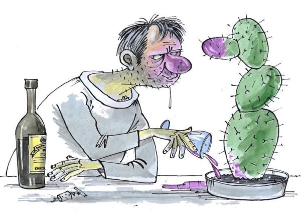 Алкоголик мультяшный