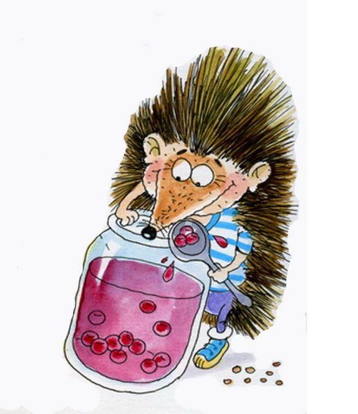 Ежик в тумане карандашом