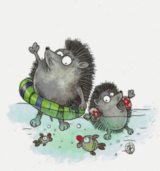 Влюбленные ежики