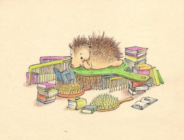 Забавные животные акварелью