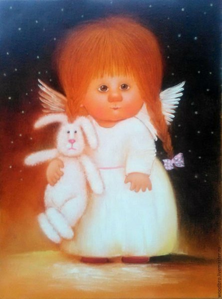 Прикольные ангелочки на прозрачном фоне