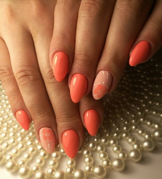 Ногти однотонные