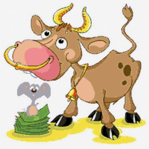 Прикольный бычок