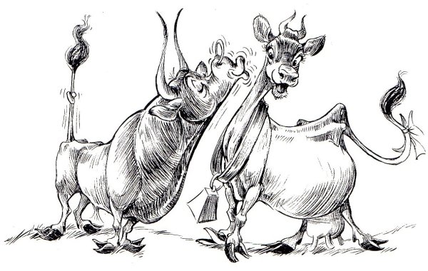 Бык мультяшный