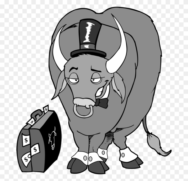 Бык с Уолл стрит вектор