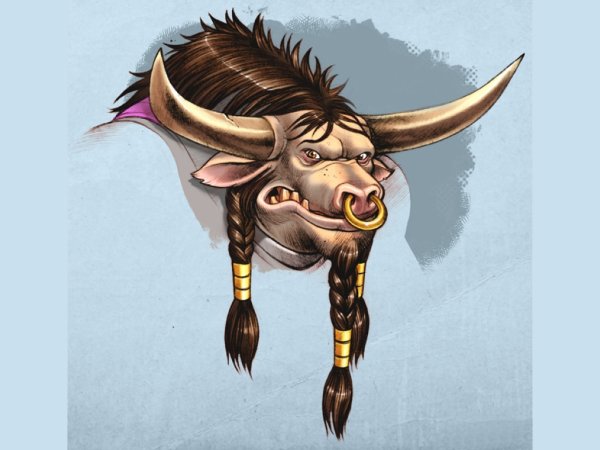 Бычок арт