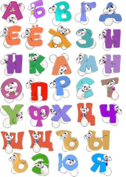 Мультяшный алфавит