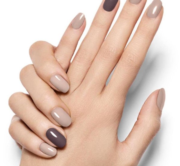 Ногти однотонные