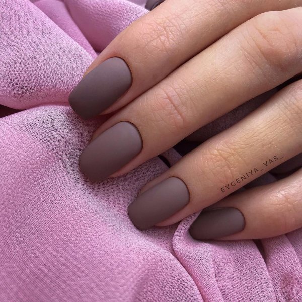 Ногти однотонные