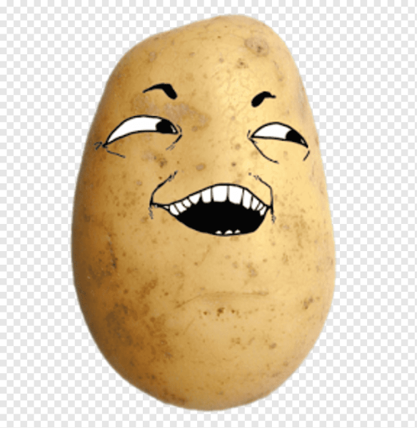 Картошка улыбается