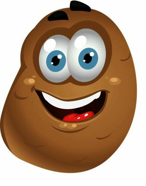 Картошка мультяшная