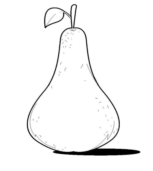 Груша раскраска