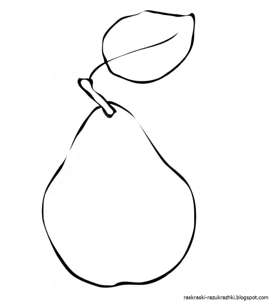 Контур груши для вырезания