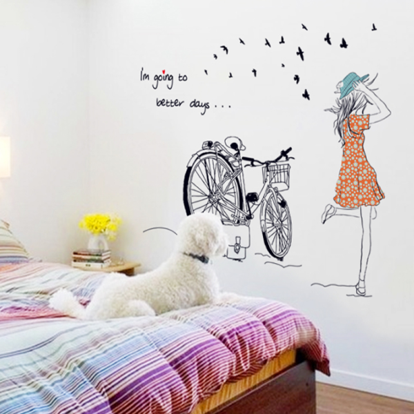 Стильный рисунок на стене