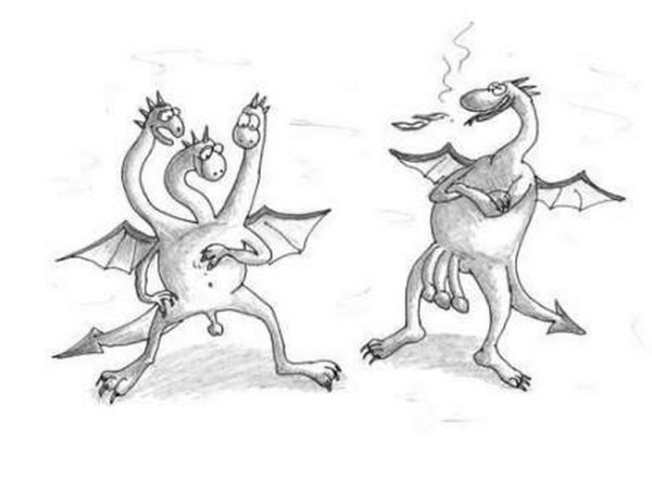 Змей Горыныч карикатура