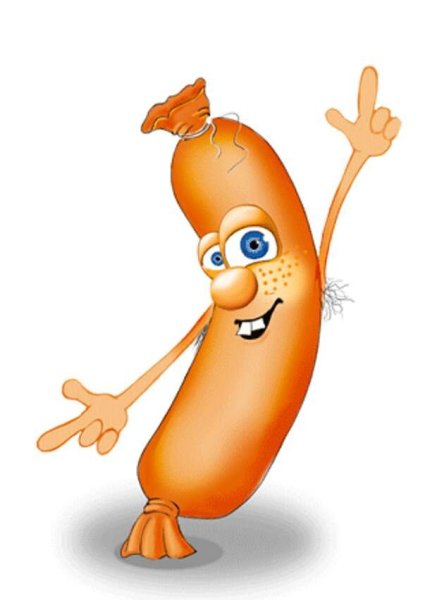 Смешная сосиска