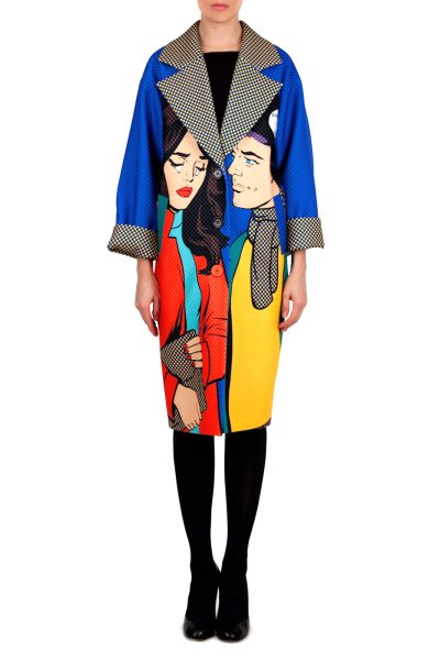 Пальто поп-арт Вика Смоляницкая